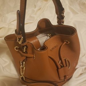 Mario Valentino brown bucket bag